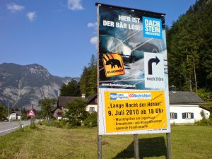 Transparent mit Klettbändern zur Störermontage